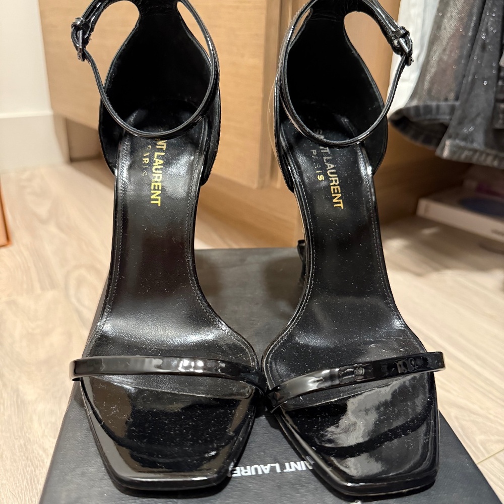 YSL black opyum Heels
